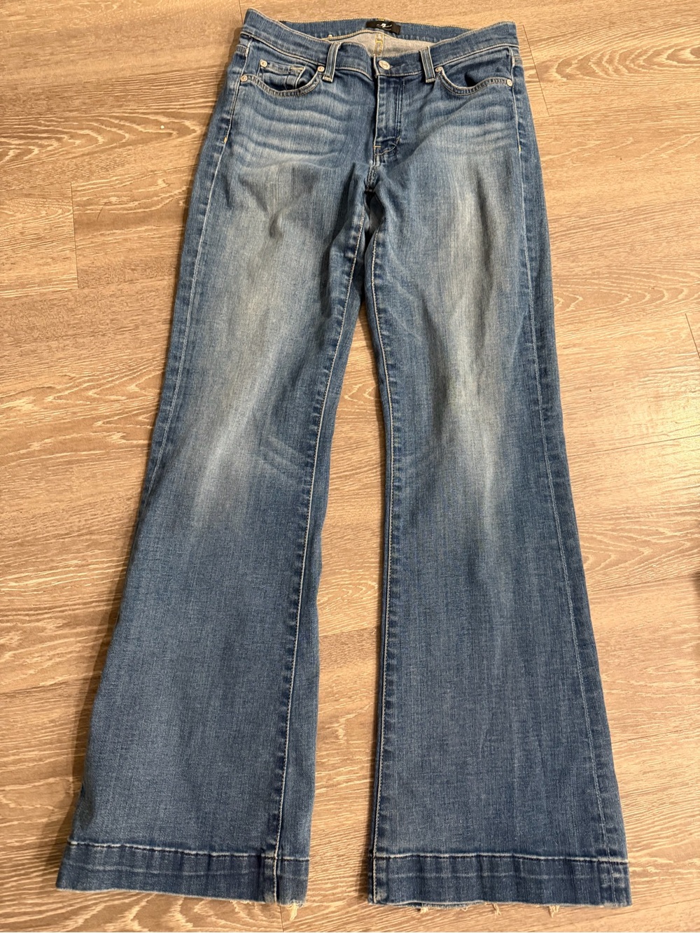 7 for all mankind dojo trouser jeans mid rise size 29 - Picture 3 of 8